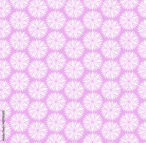 Simple and stylish vector seamless pattern with dahlia flowers. Wallpaper and background with a repeating pattern. Fashionable print for textiles and paper.