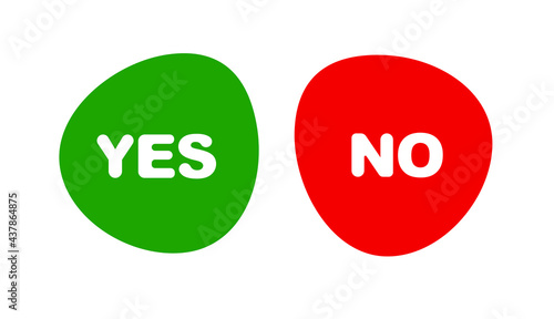yes and no buttons	