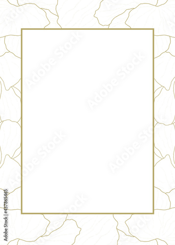 golden floral background