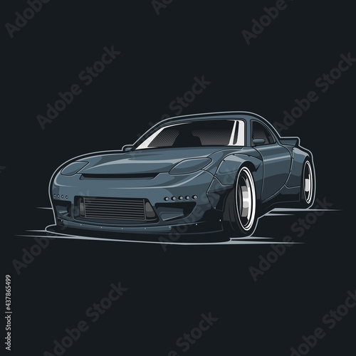 jdm car vector illustration © TFamz