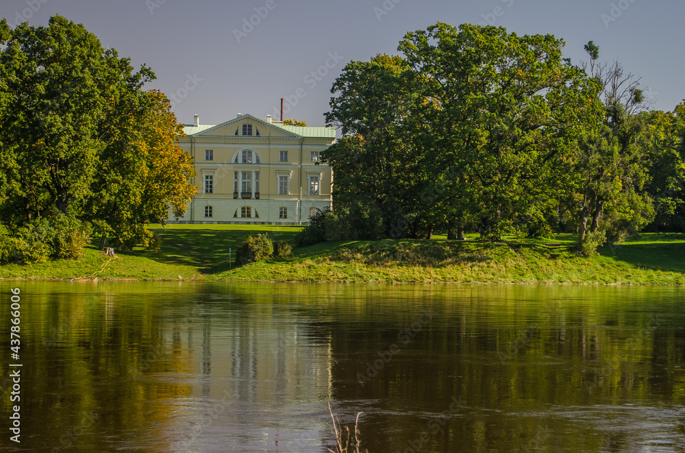 Fototapeta premium The Mezotne Palace - The Pearl of The Latvian Classicism.