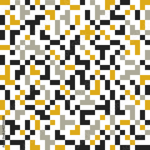 Mosaic seamless pattern, geometric chaotic tiling vector background for wallpapers, wrapping paper or website backgrounds.