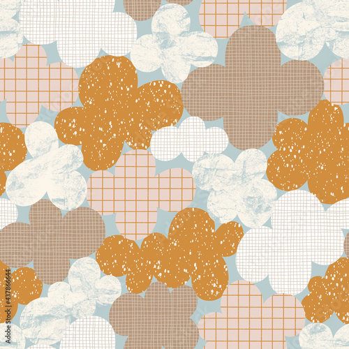 Abstract cloudscape, vintage pattern illustration