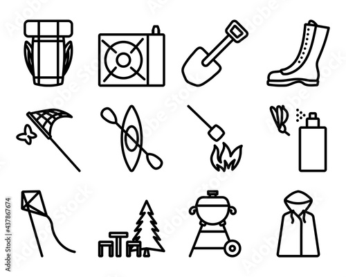 Camping Icon Set