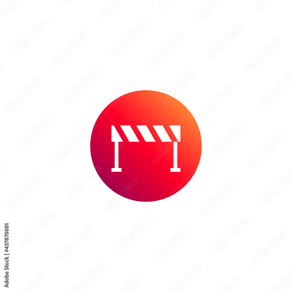Barricade block vector. Vector Illustration for mobile concept and web design. Barricade block vector. Vector Illustration for mobile concept and web design.