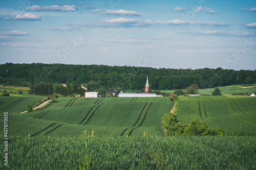 field, church