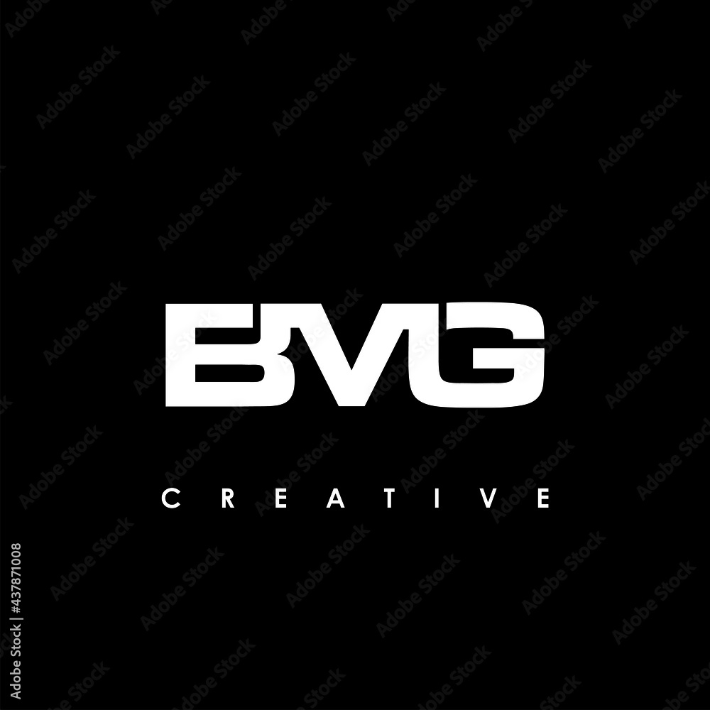 BMG Letter Initial Logo Design Template Vector Illustration