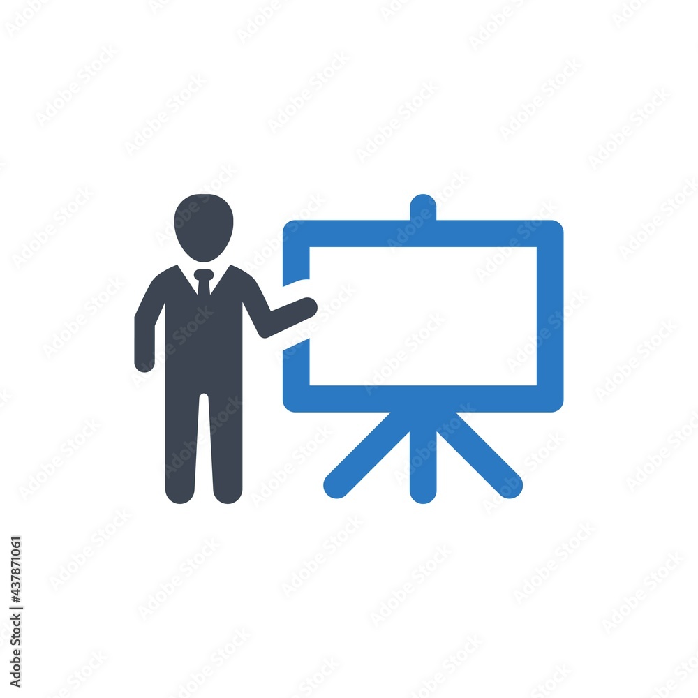 Business presentation icon Business presentation icon