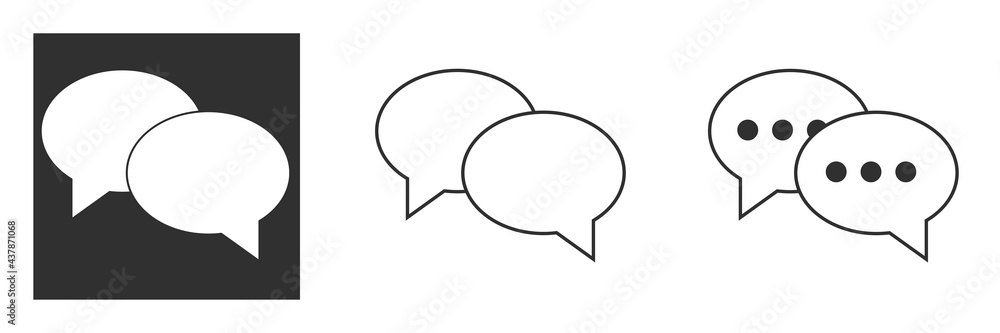 flat design conversation bubbles icon vector illustration flat design conversation bubbles icon vector illustration