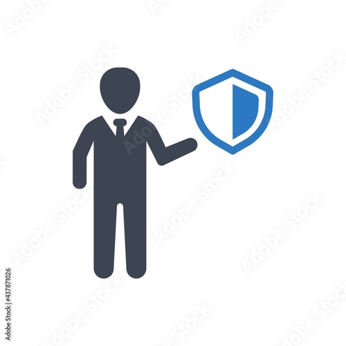 Business shield icon