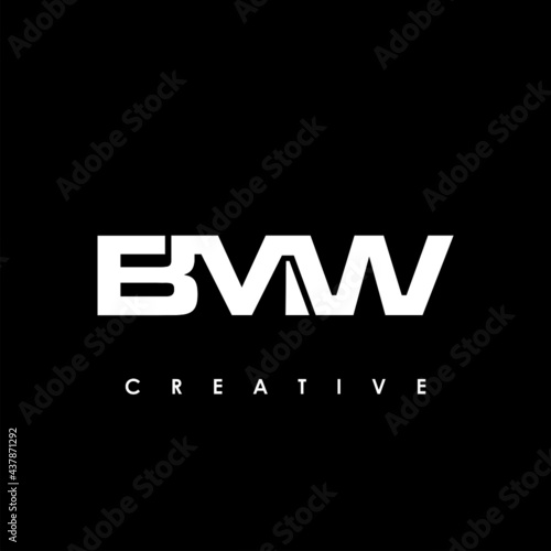 BMW Letter Initial Logo Design Template Vector Illustration