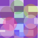 abstract geometric background with curcles and squares