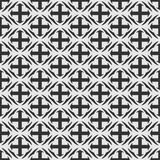 Monochrome background pattern with black geometric elements on a white background, wallpaper. Seamless pattern, texture. Vector image