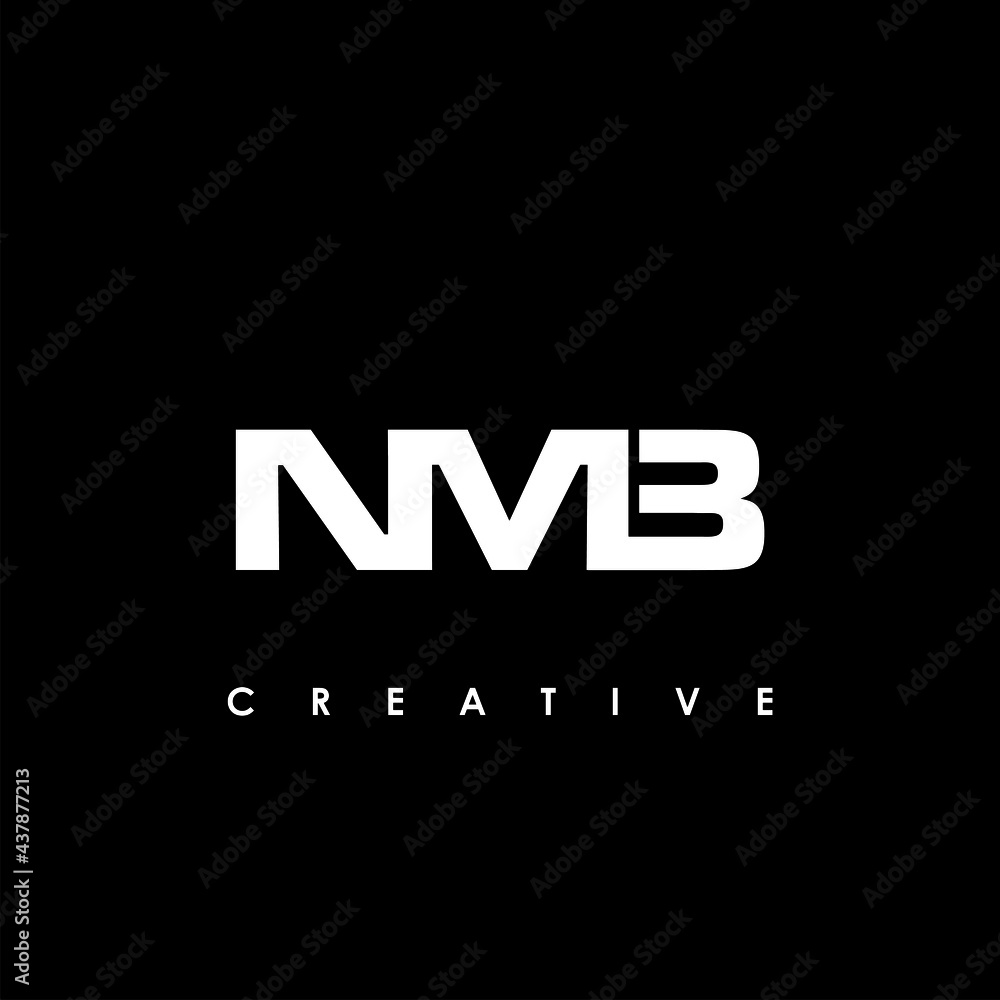 NMB Letter Initial Logo Design Template Vector Illustration
