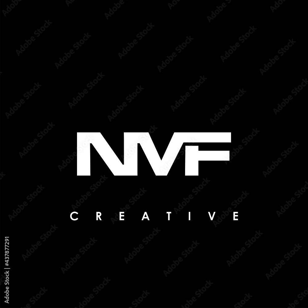 NMF Letter Initial Logo Design Template Vector Illustration
