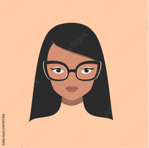 Fashion woman in eyeglasses. glamourous girl. Fashionable female portrait for prints, cards