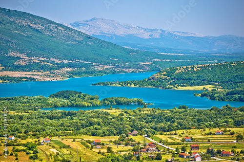 Peruca lake near Vrlika in Dalmatian Zagora