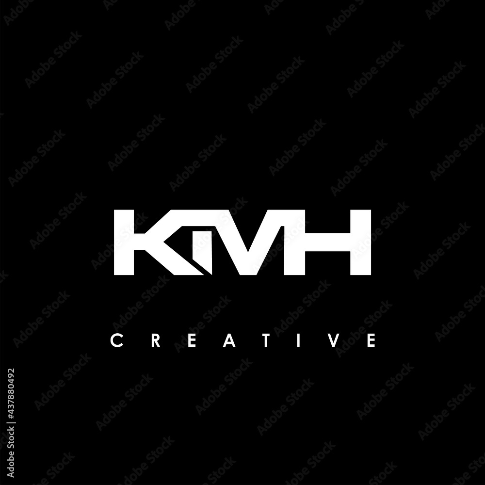 KMH Letter Initial Logo Design Template Vector Illustration