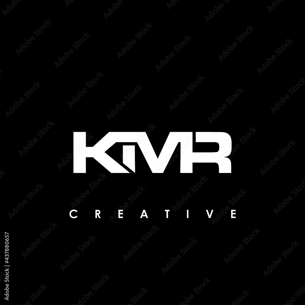 KMR Letter Initial Logo Design Template Vector Illustration