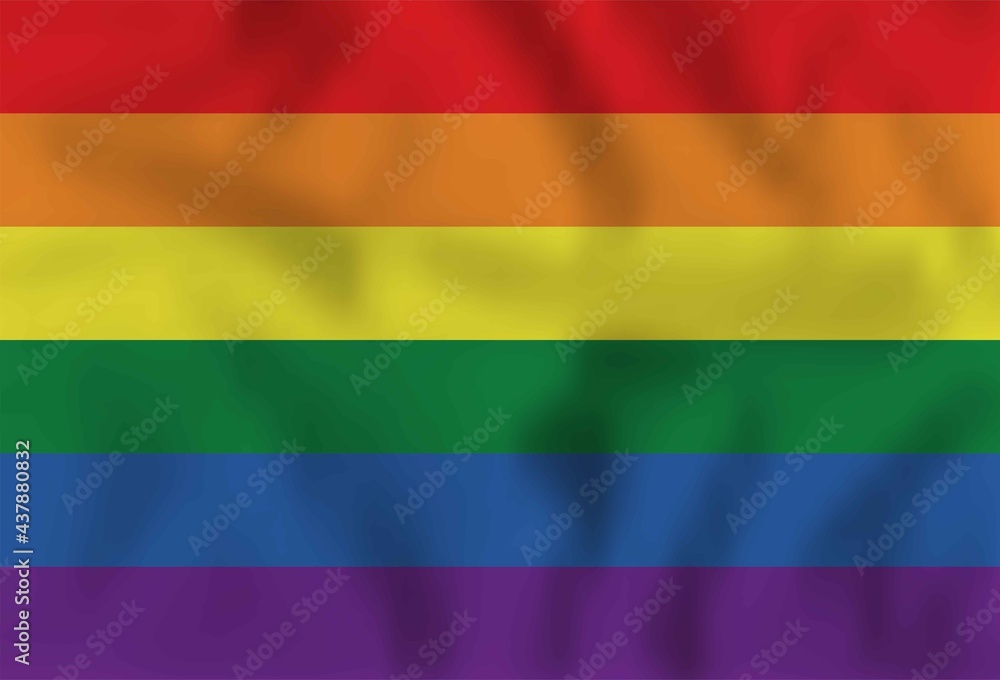 Fototapeta premium Rainbow flag. Lgbt colors.Pride month. June