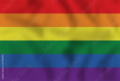 Rainbow flag. Lgbt colors.Pride month. June