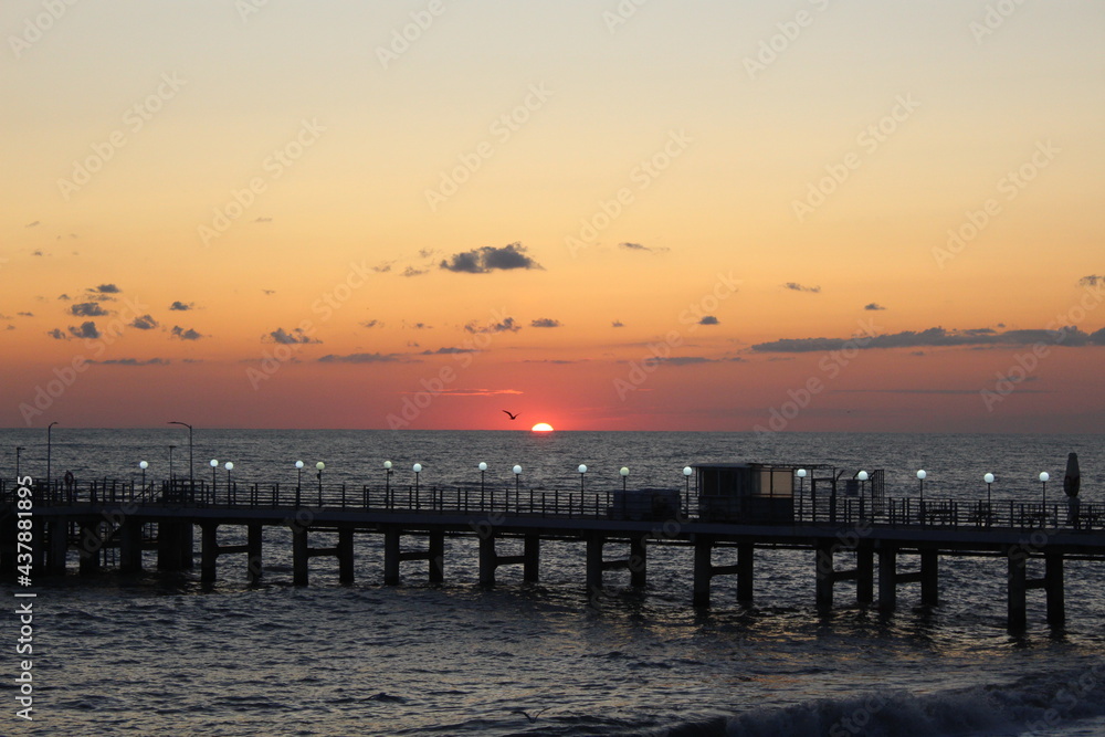 Sunset on the beach