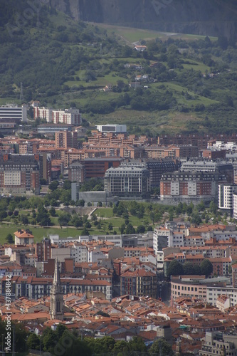 Urbanscape in the city of Bilbao