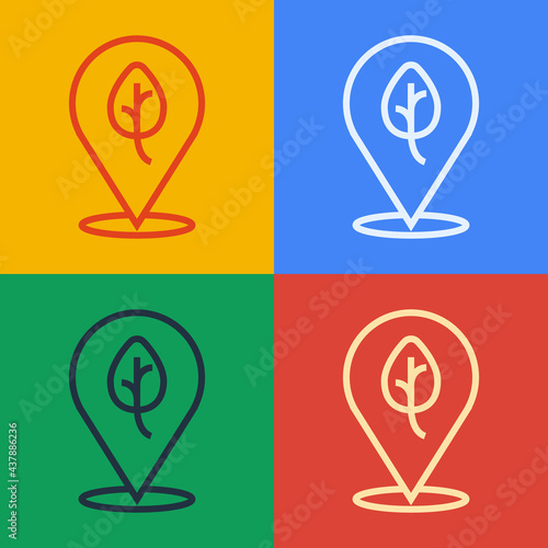 Pop art line Vegan food diet icon isolated Pop art line background. Organic, bio, eco symbol. Vegan, no meat, lactose free, healthy, fresh and nonviolent food. Vector