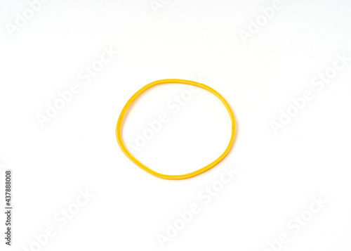 фотографія A rubber band isolated on white background.