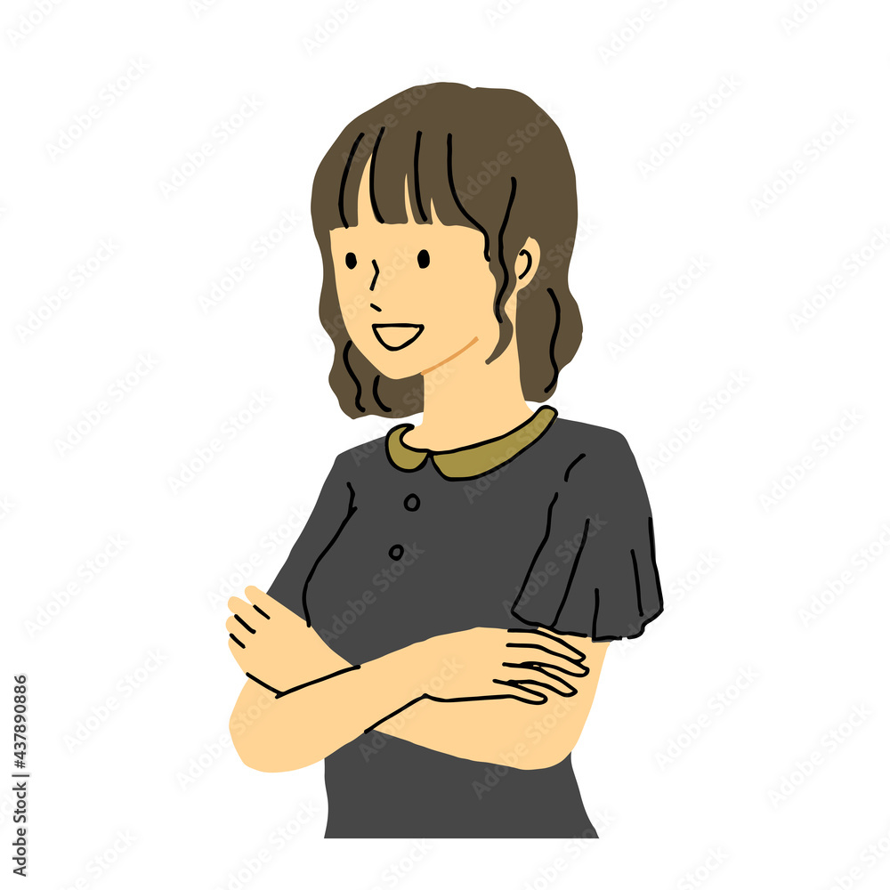 笑顔の女性 笑顔の女性