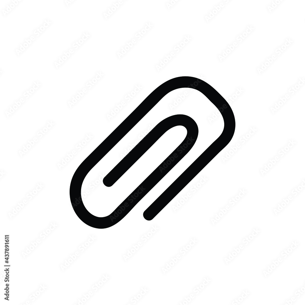 Paper clip icon line vector icons Paper clip icon line vector icons