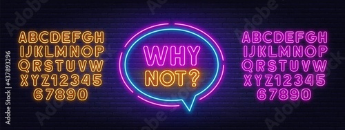 Why not neon sign in the speech bubble.