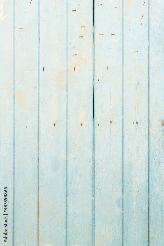Turquoise beach wall groove wood texture over blue light natural color background Art plain simple peel wooden floor grain teak old panel seamless backdrop board detail streak finishing for white spac Turquoise beach wall groove wood texture over blue light natural color background Art plain simple peel wooden floor grain teak old panel seamless backdrop board detail streak finishing for white spac