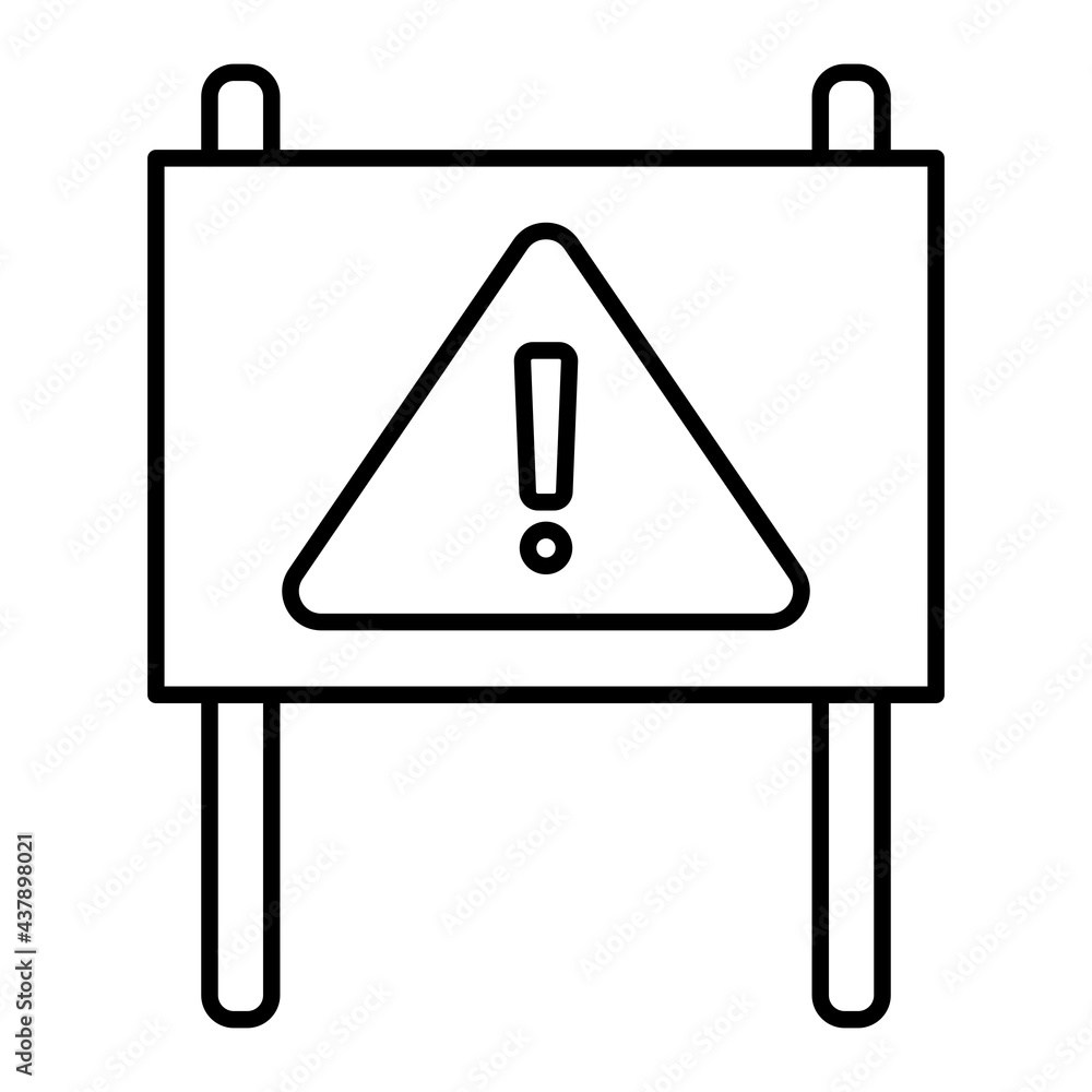 Vector Danger Outline Icon Design