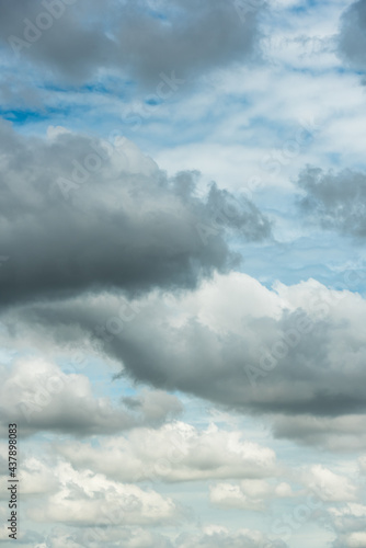 Sky and clouds during the day of the storm