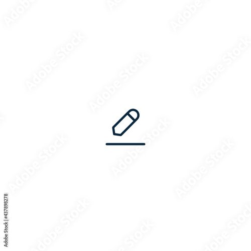 Minimal edit icon. Outline design