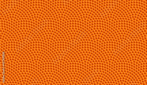 Orange basketball ball seamless dotted pattern. Vector background