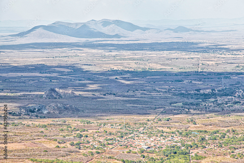 Obraz premium aerial view from the top of the mountain