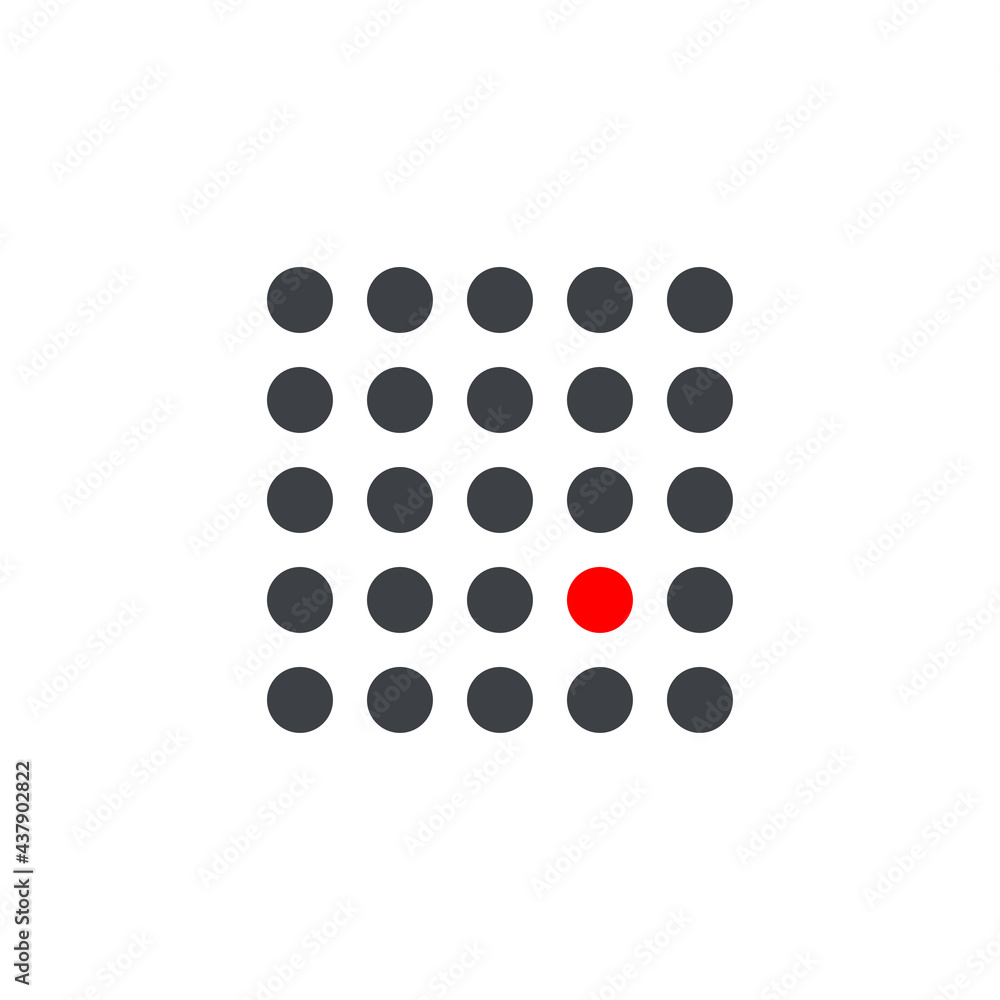 Metaphor for uniqueness, difference. Minimal independence icon Metaphor for uniqueness, difference. Minimal independence icon