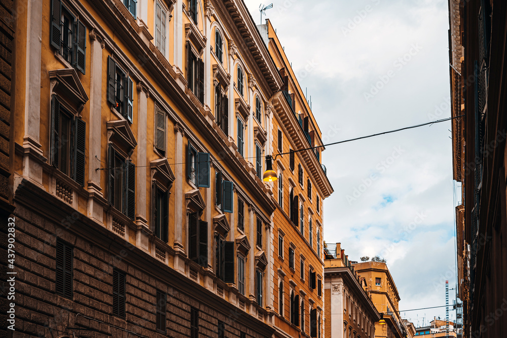 Typical architecture in Rome, Italy