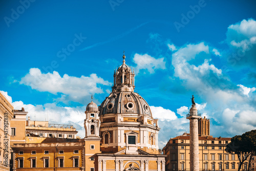 Traditional Cathedral building in Rome, ITALY