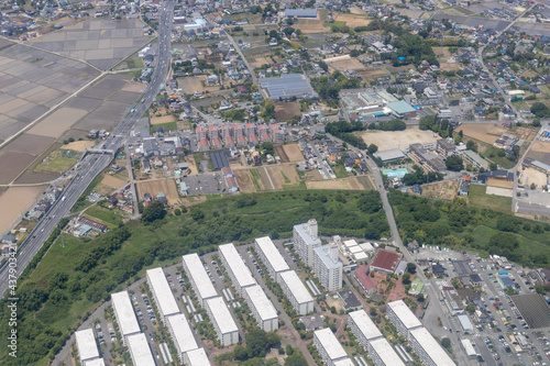 埼玉県川越市の川越グリーンパーク周辺を空撮