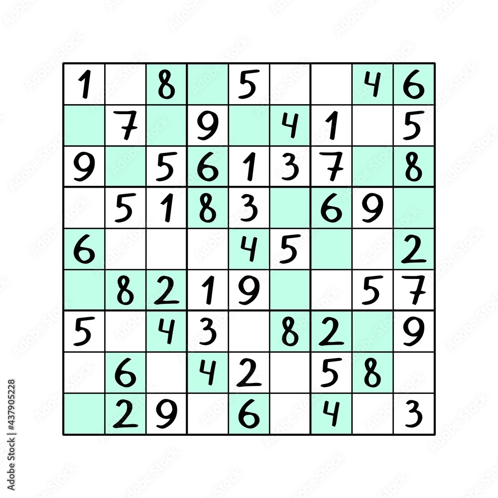 Imagens vetoriais Sudoku