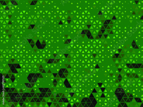 Background with green trian...