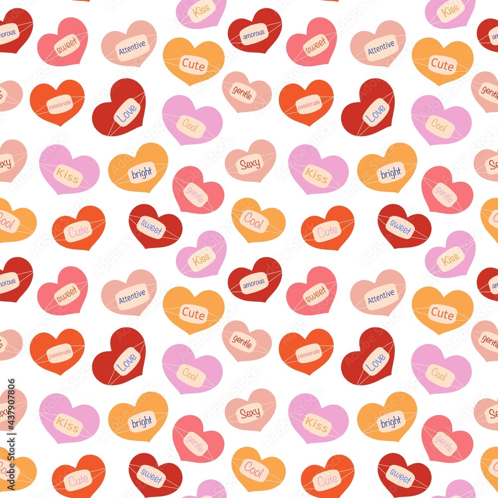 seamless background with hearts seamless background with hearts