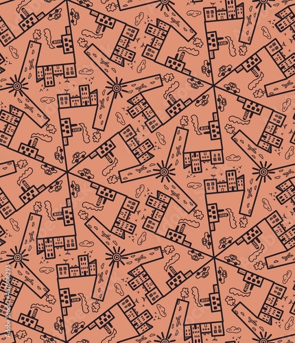 seamless pattern with shapes