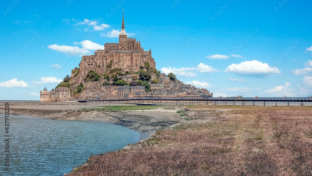 The Mont Saint Michel, a UNESCO world heritage site in Normandy, France