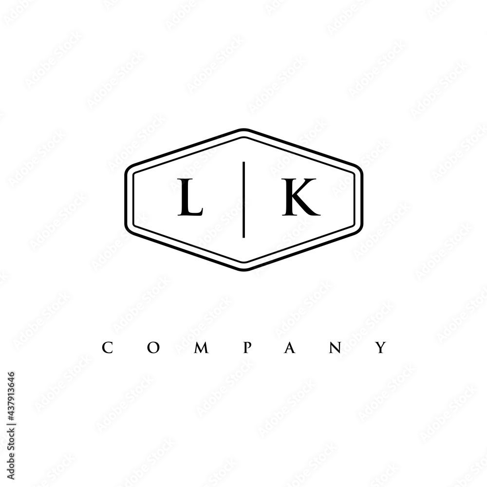 initial LK logo design vector initial LK logo design vector