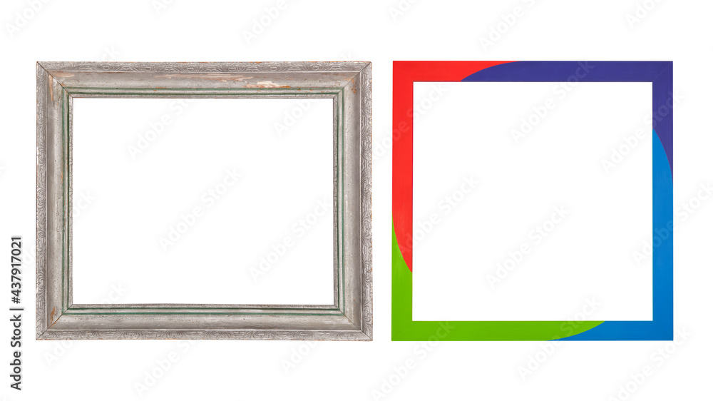Antique and modern picture frame.