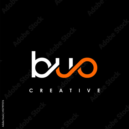 BUO Letter Initial Logo Design Template Vector Illustration photo